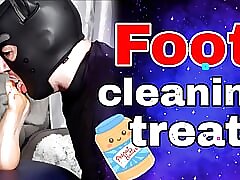 Femdom Feet Licking Cleaning..