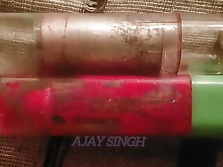 Apply oil on the desi end of..