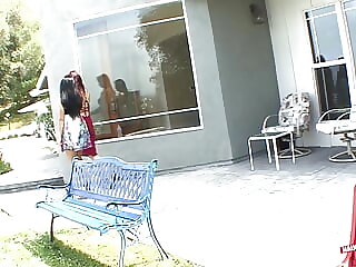 Redhead helps girl realize..