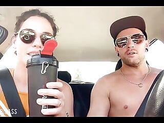 Having Pee Inside the Car,..