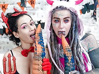 Girls Are Having Halloween..